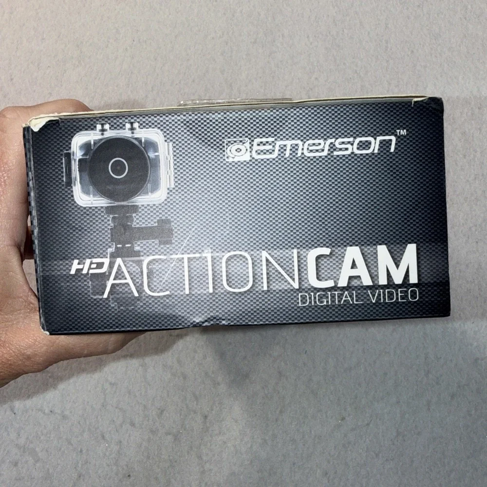 Emerson HD Action Camera DVR W/ Handlebar Mount & Waterproof Helmet Bike Mount